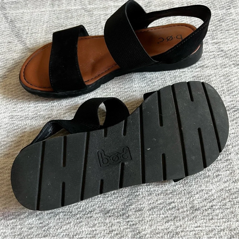 B.O.C Born Women's Black Brown Sandals Size 6 - Picture 8 of 10